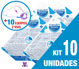 Kit C/10 Unidades Fresubin Hp Energy 1000Ml + 10 Equipos Dupla Via