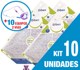 Kit C/10 Unidades Diben 1000Ml + 10 Equipos Dupla Via