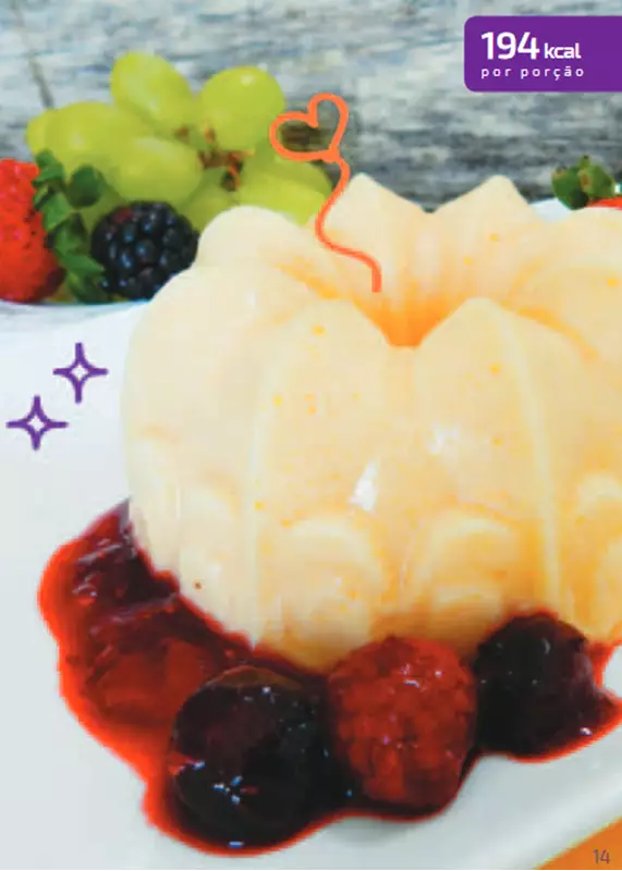 Panna Cotta De Baunilha Com Frutas Vermelhas - Trophic Infant