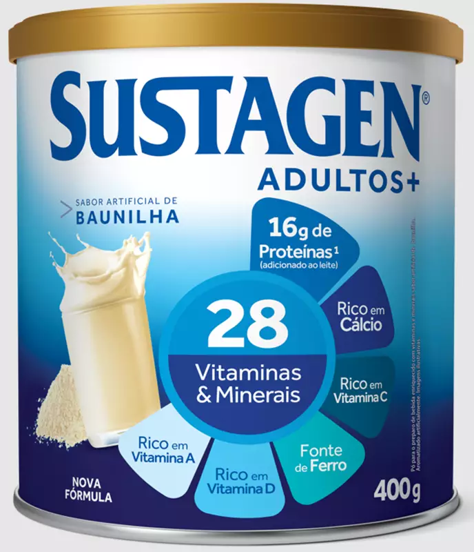 Sustagen Adulto+ Baunilha 400G