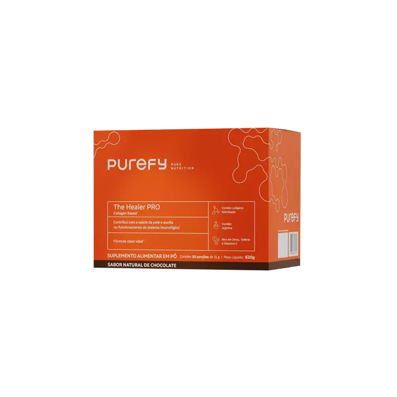 The healer Pro 20 sachês de 31 g cada - Sabor Chocolate 